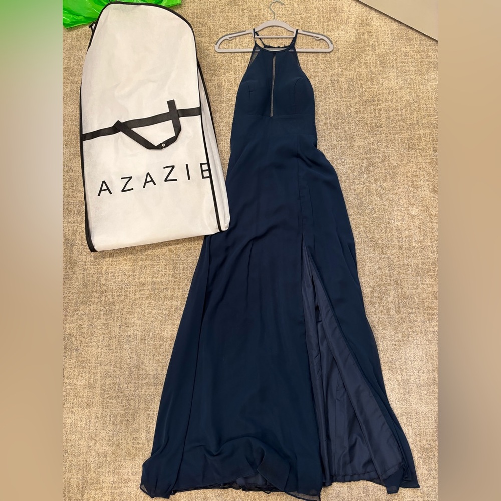Azazie Dark Navy Bridesmaid Dress